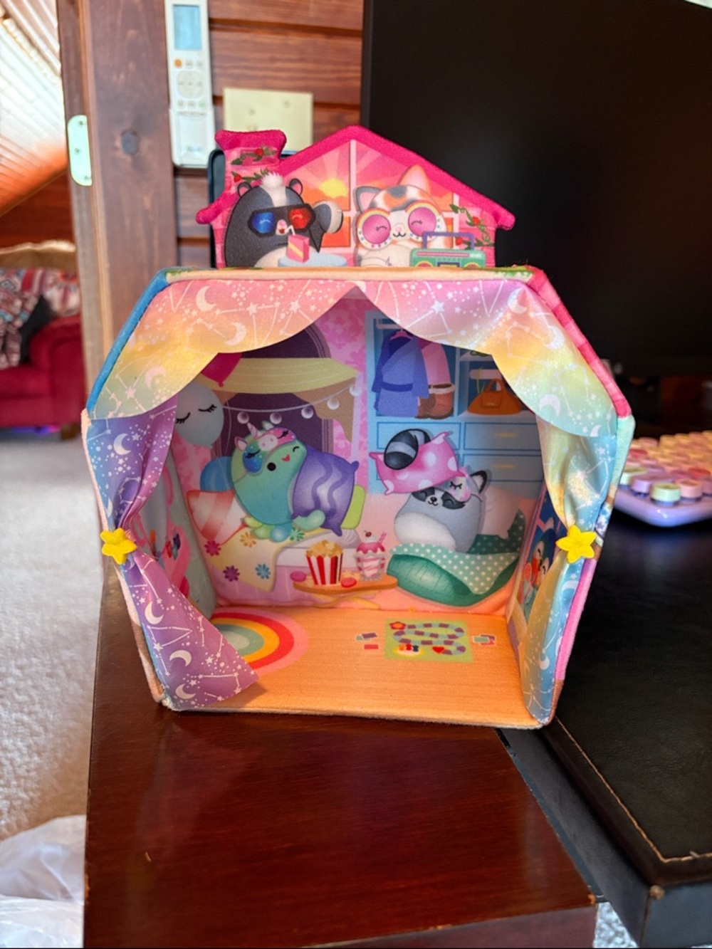 Squishmallows Pink Multicolor Playhouse Plush Stage